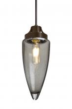 Besa Lighting 1JC-SULUSM-EDIL-BR - Besa, Sulu Cord Pendant, Smoke Bubble, Bronze Finish, 1x8W LED Filament