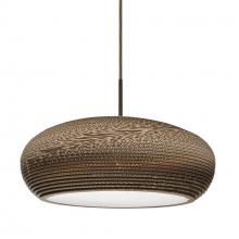 Besa Lighting 1JC-VENUS-LED-BR-L - Besa, Venus Cord Pendant, Bronze Finish, 1x9W LED, 15Ft. Cord