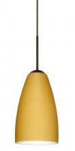 Besa Lighting 1JT-1511VM-LED-BR-L - Besa Riva 9 LED Pendant Vanilla Matte Bronze 1x9W LED, 15Ft. Cord