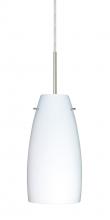 Besa Lighting 1JT-151207-LED-SN-L - Besa Tao 10 LED Pendant Opal Matte Satin Nickel 1x9W LED, 15Ft. Cord