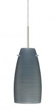 Besa Lighting 1JT-1512TN-LED-SN-L - Besa Tao 10 LED Pendant Titan Satin Nickel 1x9W LED, 15Ft. Cord