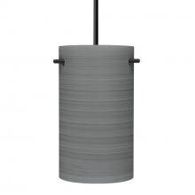 Besa Lighting 1JT-4005TN-BK - Besa Tamburo 5 Pendant, Black Titan 1x100W Medium Base