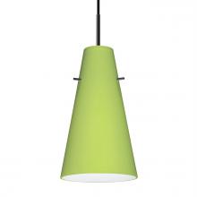 Besa Lighting 1JT-412435-BK - Besa Cierro Pendant Black Chartreuse 1x100W Medium Base