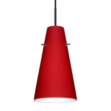 Besa Lighting 1JT-4124RM-BK - Besa Cierro Pendant Black Ruby Matte 1x100W Medium Base