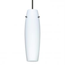 Besa Lighting 1JT-489707-BK - Besa Pendant Suzi 14, Black, Opal Matte 1x100W Medium Base