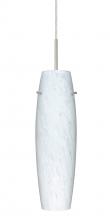 Besa Lighting 1JT-489719-SN-L - Besa Pendant Suzi 14 Satin Nickel Carrera 1x100W Medium Base, 15Ft. Cord