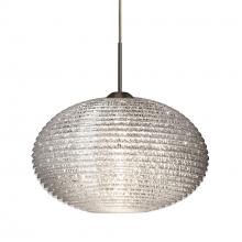 Besa Lighting 1JT-4912GL-BR-L - Besa Pendant Pape 10 Bronze Glitter 1x100W Medium Base, 15Ft. Cord