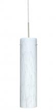 Besa Lighting 1JT-722419-SN-L - Besa Pendant Stilo 16 Satin Nickel Carrera 1x100W Medium Base, 15Ft. Cord