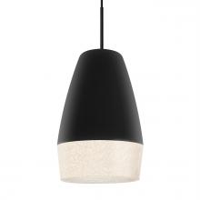 Besa Lighting 1JT-ABU12BK-BK - Besa, Abu 12 Cord Pendant, Black/Glitter, Black Finish, 1x60W Medium Base