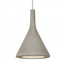 Besa Lighting 1JT-GALATN-LED-SN-L - Besa Gala Pendant, Tan, Satin Nickel Finish, 1x9W LED, 15Ft. Cord