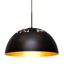 Besa Lighting 1JT-GORDY-BR-L - Besa Gordy Pendant, Bronze Finish, 1x60W Medium Base, 15Ft. Cord