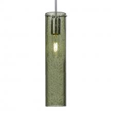 Besa Lighting 1JT-JUNI16MS-SN-L - Besa, Juni 16 Cord Pendant, Moss Bubble, Satin Nickel, 1x60W Medium Base, 15Ft. Cord