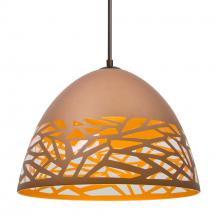 Besa Lighting 1JT-KIEVCP-LED-BR-L - Besa Kiev Pendant, Copper, Bronze Finish, 1x9W LED, 15Ft. Cord