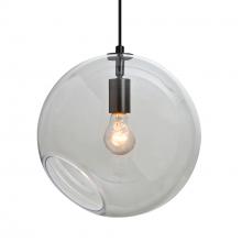 Besa Lighting 1JT-MAESTRO12CL-EDIL-BK - Besa, Maestro 12 Cord Pendant, Clear, Black Finish, 1x5W LED Filament