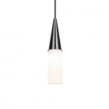 Besa Lighting 1JT-METRO12-BK - Besa Metro 12 Pendant, Opal Matte, Black Finish, 1x60W Medium base