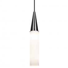 Besa Lighting 1JT-METRO16-BK - Besa Metro 16 Pendant, Opal Matte, Black Finish, 1x60W Medium base