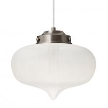 Besa Lighting 1JT-MIRAFR-SN-L - Besa Mira Pendant Satin Nickel Frost 1x60W T10, 15Ft. Cord