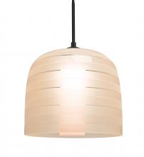 Besa Lighting 1JT-MITZI10SA-LED-BK - Besa, Mitzi 10 Cord Pendant, Salmon, Black Finish, 1x9W LED