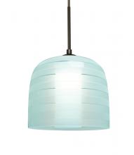 Besa Lighting 1JT-MITZI7CY-BR - Besa, Mitzi 7 Cord Pendant, Cyan, Bronze Finish, 1x40W Medium Base