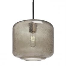 Besa Lighting 1JT-NILES10SM-BK - Besa Niles 10 Pendant, Smoke Bubble, Black Finish, 1x60W Medium Base T10