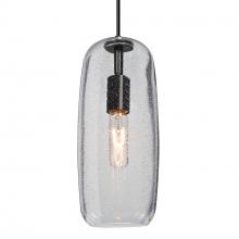 Besa Lighting 1JT-PINOT13CL-EDIL-BK - Besa, Pinot 13 Cord Pendant, Clear Bubble, Black FInish 1x4W LED Filament
