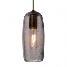 Besa Lighting 1JT-PINOT9SM-BR-L - Besa, Pinot 9 Cord Pendant, Smoke Bubble, Bronze FInish 1x60W Medium Base, 15Ft. Cord