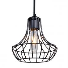 Besa Lighting 1JT-SPEZ07-BK - Besa Pendant Spezza 7 Black 1x100W Medium Base