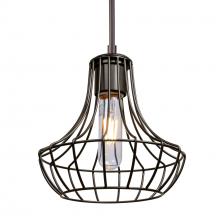 Besa Lighting 1JT-SPEZ07-BR-L - Besa Pendant Spezza 7 Bronze 1x100W Medium Base, 15Ft. Cord