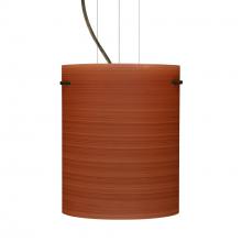 Besa Lighting 1KG-4006CH-BR-L - Besa Pendant Tamburo 8 Bronze Cherry 1x100W Medium Base, 15Ft. Option