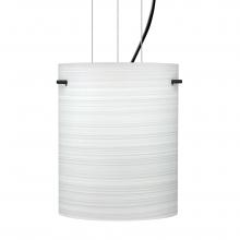 Besa Lighting 1KG-4006KR-BK - Besa Pendant Tamburo 8 Black Chalk 1x100W Medium Base