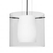 Besa Lighting 1KG-C18407-BK - Besa Pendant Pahu 12 Black Clear 1x100W Medium Base
