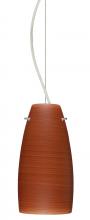 Besa Lighting 1KX-1512CH-LED-SN-L - Besa Tao 10 LED Cable Pendant Cherry Satin Nickel 1x9W LED, 15Ft. Cord