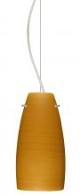 Besa Lighting 1KX-1512OK-LED-SN-L - Besa Tao 10 LED Cable Pendant Oak Satin Nickel 1x9W LED, 15Ft. Cord