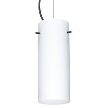 Besa Lighting 1KX-412307-BK - Besa Stilo 10 Cable Pendant Opal Matte Black 1x100W Medium Base
