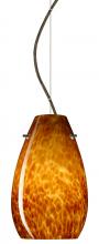 Besa Lighting 1KX-412618-BR-L - Besa Pera 9 Cable Pendant Amber Cloud Bronze 1x100W Medium Base, 15Ft. Cord