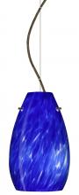 Besa Lighting 1KX-412686-LED-BR-L - Besa Pera 9 LED Pendant Blue Cloud Bronze 1x9W LED, 15Ft. Cord