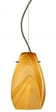 Besa Lighting 1KX-4126HN-BR-L - Besa Pera 9 Cable Pendant Honey Bronze 1x100W Medium Base, 15Ft. Cord