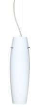 Besa Lighting 1KX-489707-LED-SN-L - Besa Suzi 14 Pendant Opal Matte Satin Nickel 1x9W LED, 15Ft. Cord