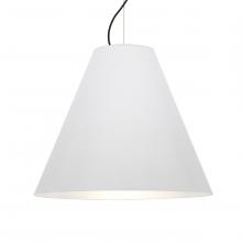 Besa Lighting 1KX-DYLANWH-LED-BK - Besa Dylan Cable Pendant, White, Black Finish, 1x30W LED
