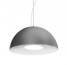 Besa Lighting 1KX-FLUX-LED-SN - Besa Flux Cable Pendant, Silver/White, Satin Nickel Finish, 1x23W LED