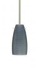 Besa Lighting 1TT-1512TN-LED-SN-L - Besa Tao 10 LED Stem Pendant Titan Satin Nickel 1x9W LED, 15Ft. Cord