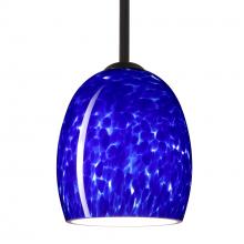 Besa Lighting 1TT-169786-BK - Besa Lucia Stem Pendant Black Blue Cloud 1x75W Medium Base