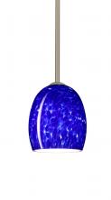 Besa Lighting 1TT-169786-LED-SN-L - Besa Lucia LED Pendant Blue Cloud Satin Nickel 1x9W LED, 15Ft. Cord