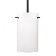 Besa Lighting 1TT-400507-BK - Besa Tamburo 5 Stem Pendant, Black Opal Matte 1x100W Medium Base