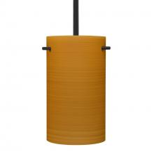 Besa Lighting 1TT-4005OK-BK - Besa Tamburo 5 Stem Pendant, Black Oak 1x100W Medium Base