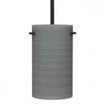 Besa Lighting 1TT-4005TN-BK - Besa Tamburo 5 Stem Pendant, Black Titan 1x100W Medium Base
