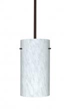 Besa Lighting 1TT-412019-BR-L - Besa Stem Pendant Stilo 12 Bronze Carrera 1x150W Medium Base A21, 15Ft. Cord