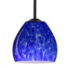 Besa Lighting 1TT-412286-BK - Besa Bolla Pendant Black Blue Cloud 1x50W E12 base