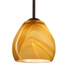Besa Lighting 1TT-4122HN-BR - Besa Bolla Pendant Bronze Honey 1x50W E12 base