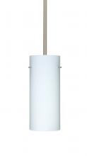 Besa Lighting 1TT-412307-SN-L - Besa Stilo 10 Stem Pendant Satin Nickel Opal Matte 1x100W Medium Base, 15Ft. Cord
